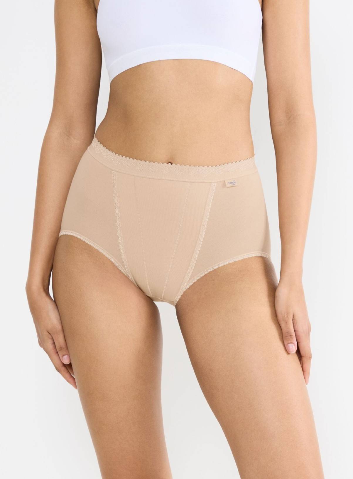 SLOGGI Control Maxi Knickers 2 Pack Nude 18 - Image 1