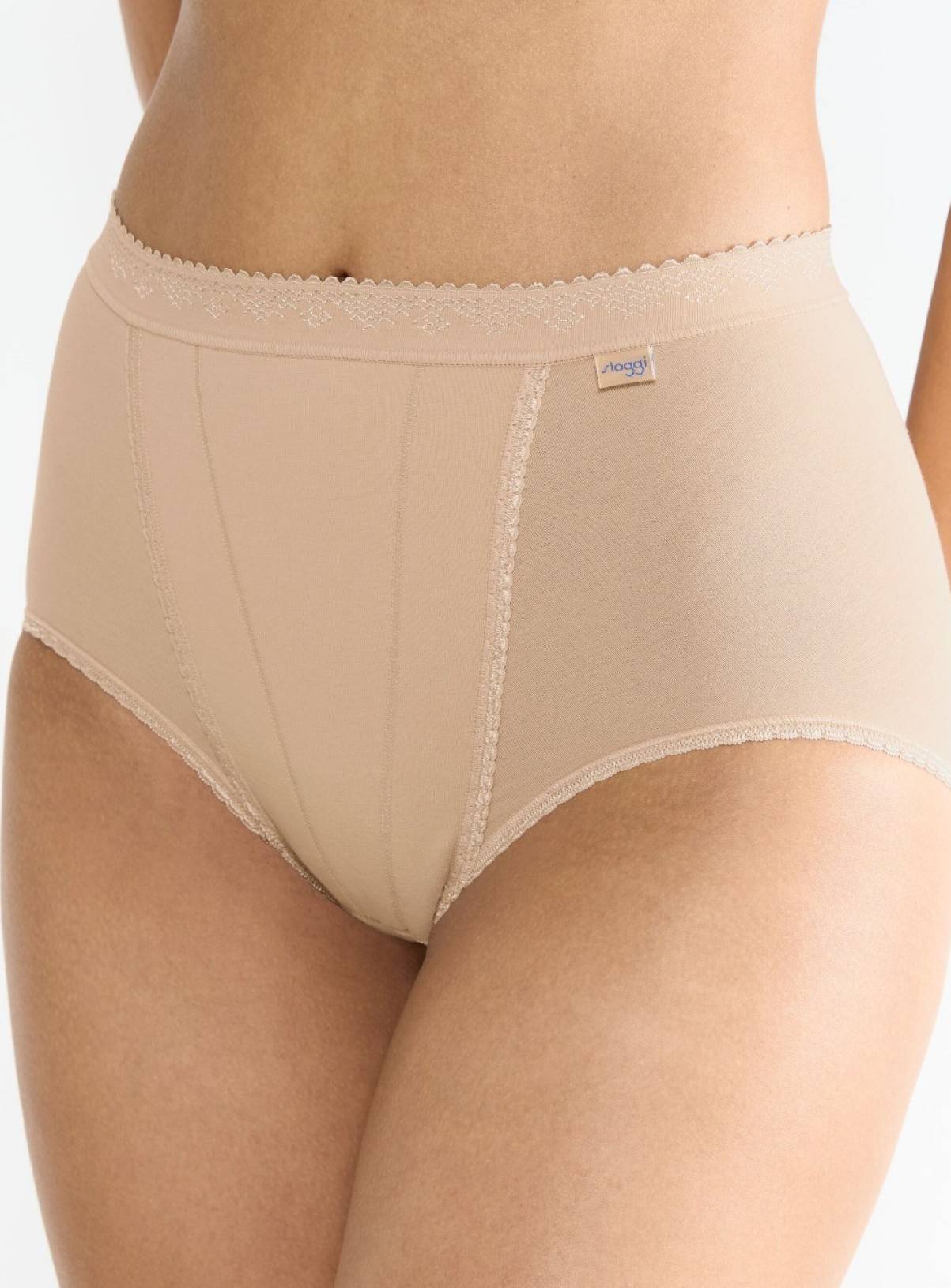 SLOGGI Control Maxi Knickers 2 Pack Nude 18 - Image 4