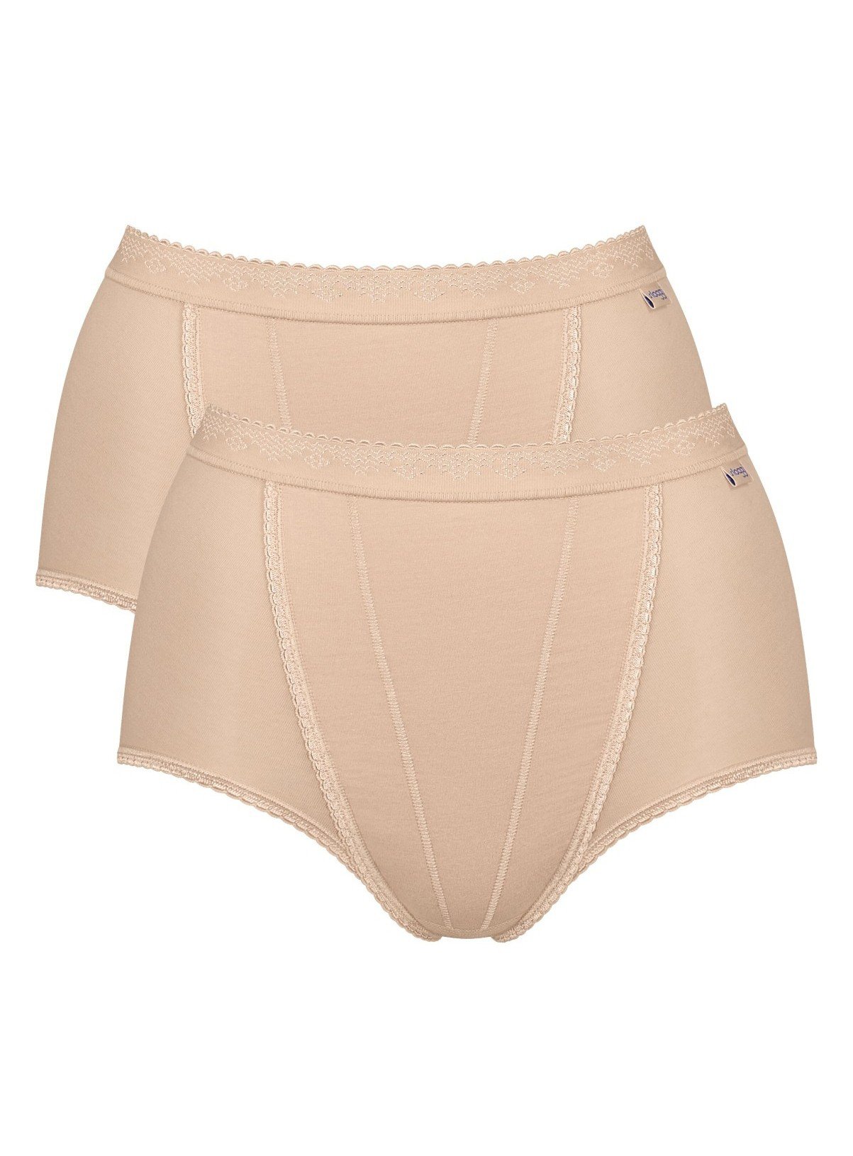 SLOGGI Control Maxi Knickers 2 Pack Nude 18 - Image 5 thumbnail