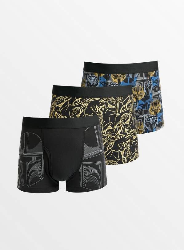 Men's Mini Me Star Wars Mandalorian Trunks 3 Pack XS