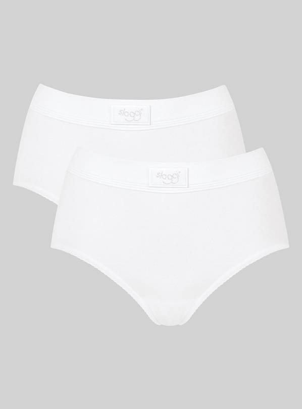 Sloggi Womens Romance Tai Brief Size 16 in White, White, X-Large