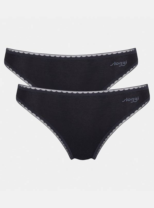 Sloggi Womens 24/7 Microfibre Tai Hipster Brief, Black