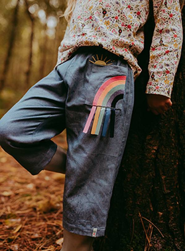 LILLY + SID GOTS Rainbow Pocket Crop Trouser 5-6 Years