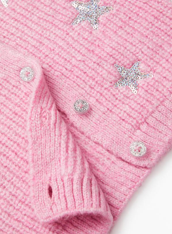 Pink sparkle clearance cardigan