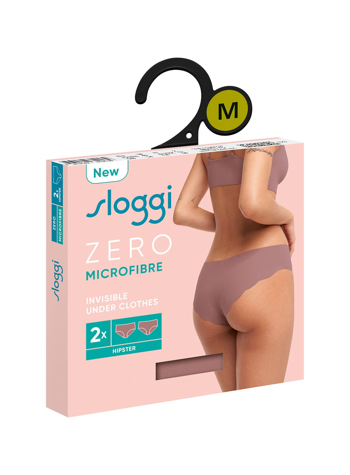SLOGGI Zero Microfibre 2.0 Hipster Knickers 2 Pack Taupe L - Image 5 thumbnail