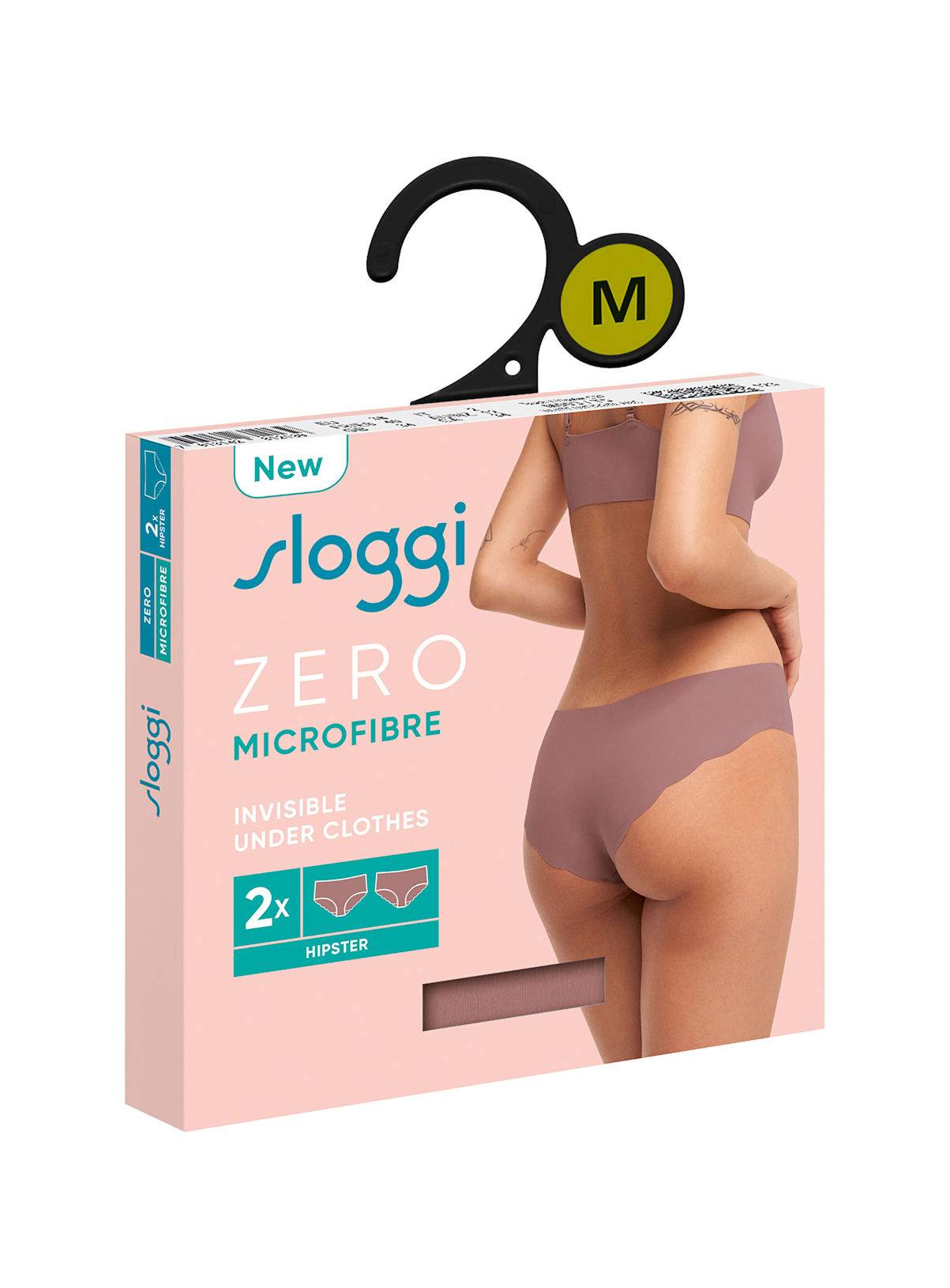 SLOGGI Zero Microfibre 2.0 Hipster Knickers 2 Pack Taupe L - Image 5