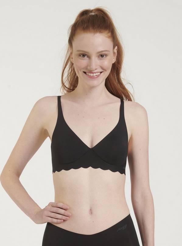 Sloggi ZERO Lacy Non-Wired Padded Bra Black