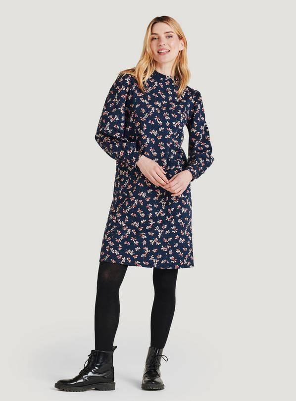 Printed 100% cotton tunic dress