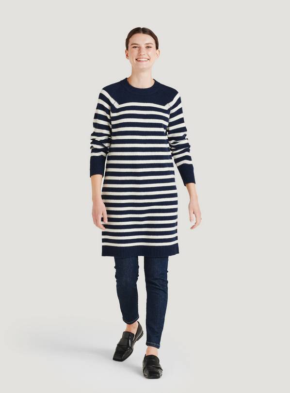 THOUGHT Celaeno Striped Lambswool Knitted Dress 12