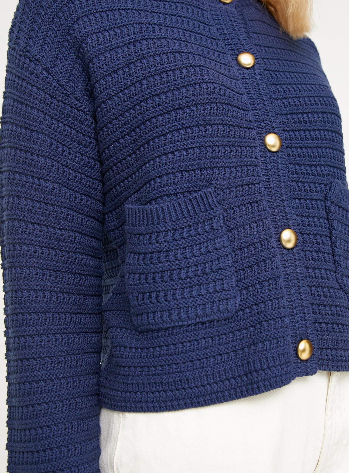 Navy Stitch Detail Cardigan 14 - Image 3 thumbnail