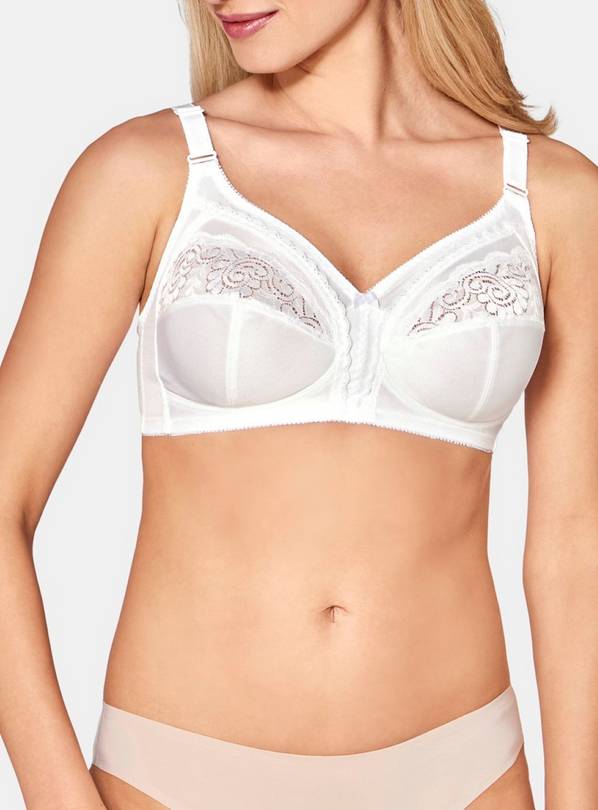 Buy A-E White Recycled Lace Full Cup Comfort Bra 38C, Bras