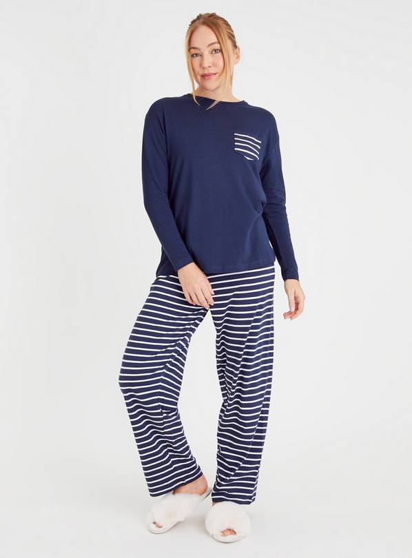 Navy Stripe Pyjamas XXL