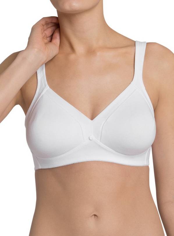 Buy TRIUMPH White Doreen + Cotton Bra 42B | Bras | Argos