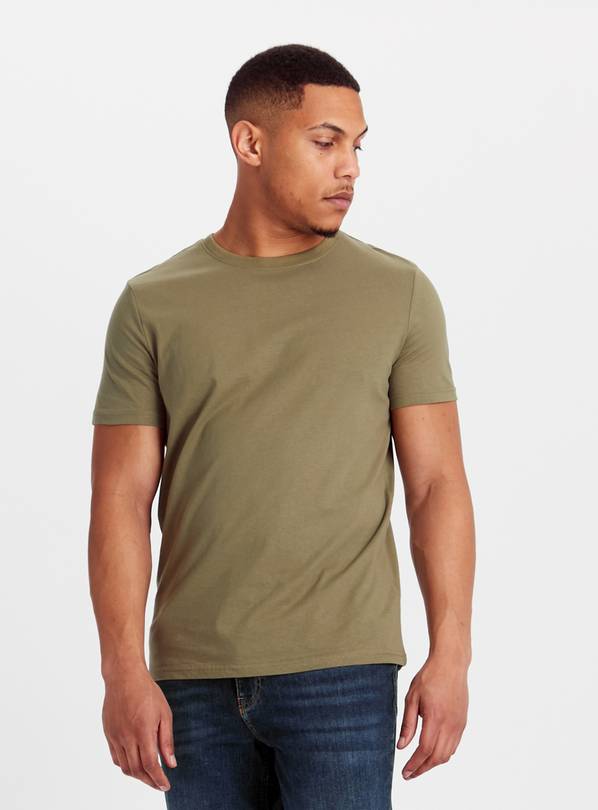 Khaki Short Sleeve T-Shirt M