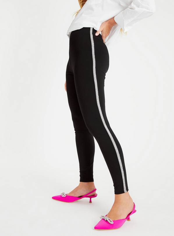 Glitter 2025 stripe leggings