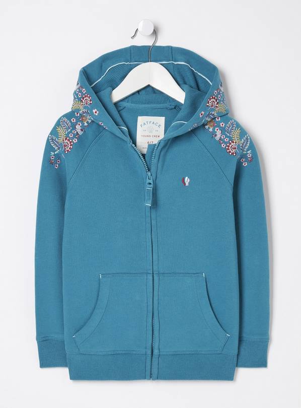 FATFACE Embroidered Zip Through Hoodie 11-12 years