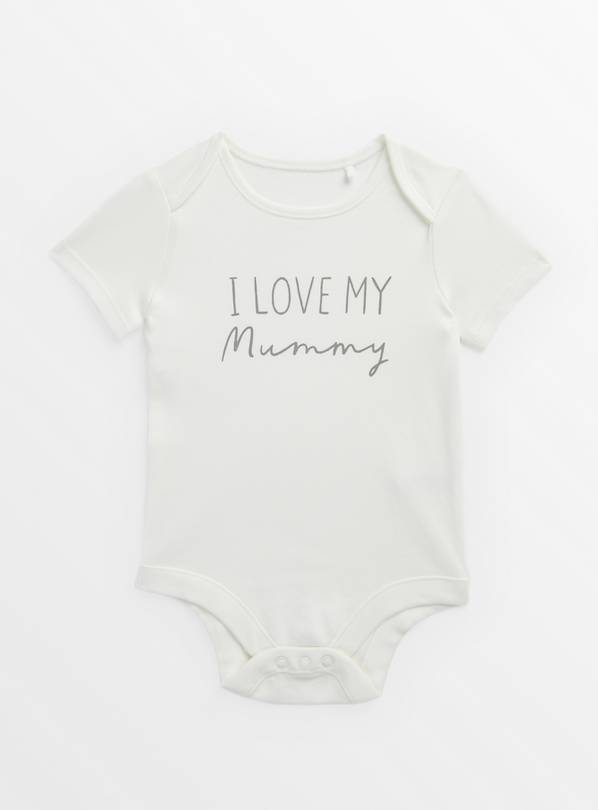 I Love My Mummy White Bodysuit 3-6 months