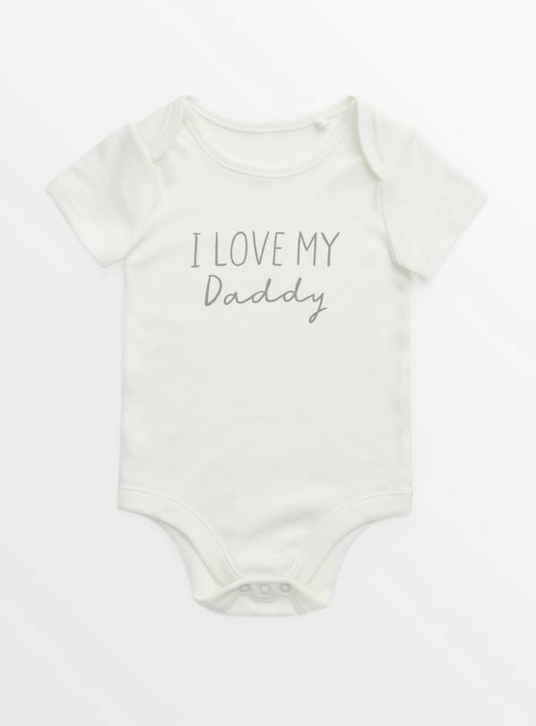 Buy I Love My Daddy White Bodysuit Up to 3 mths, Bodysuits and vests