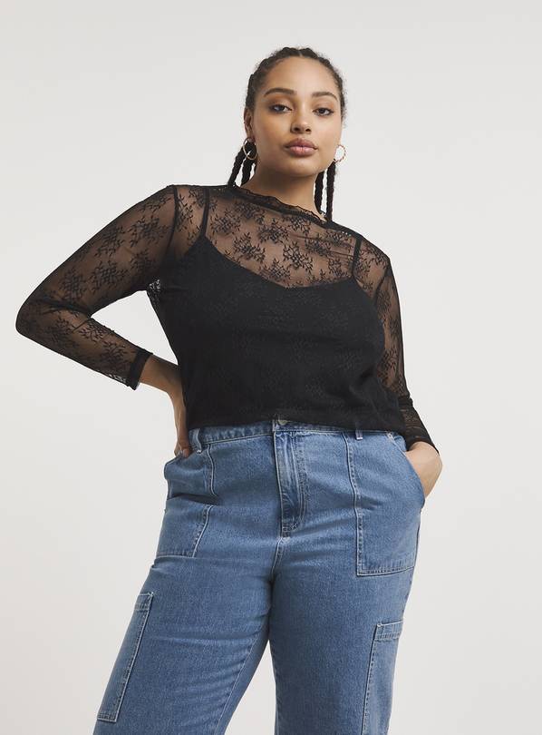 Lace Overlay Top 