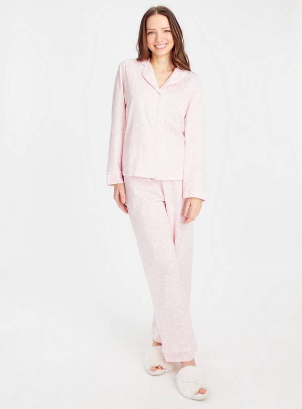Pink Floral Traditional Pyjamas 20