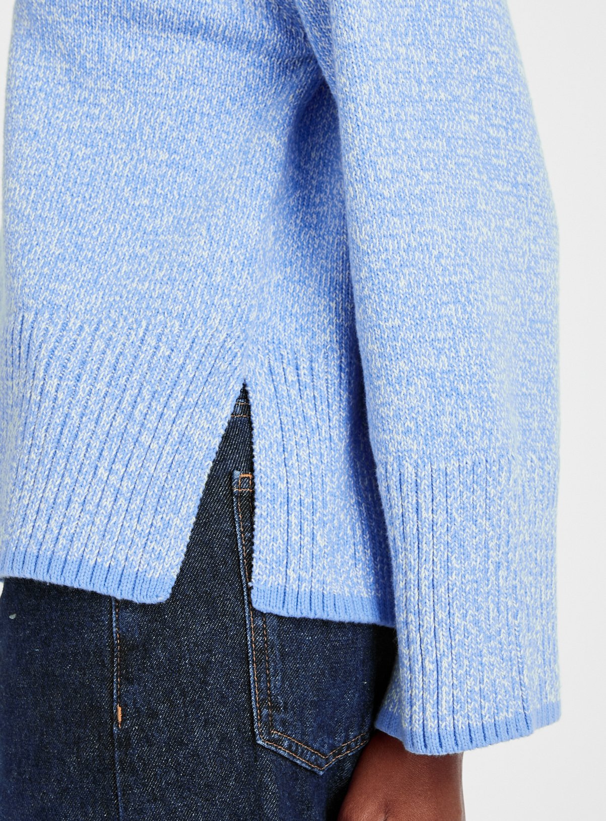 Blue Twist Knitted Jumper 22 - Image 3 thumbnail