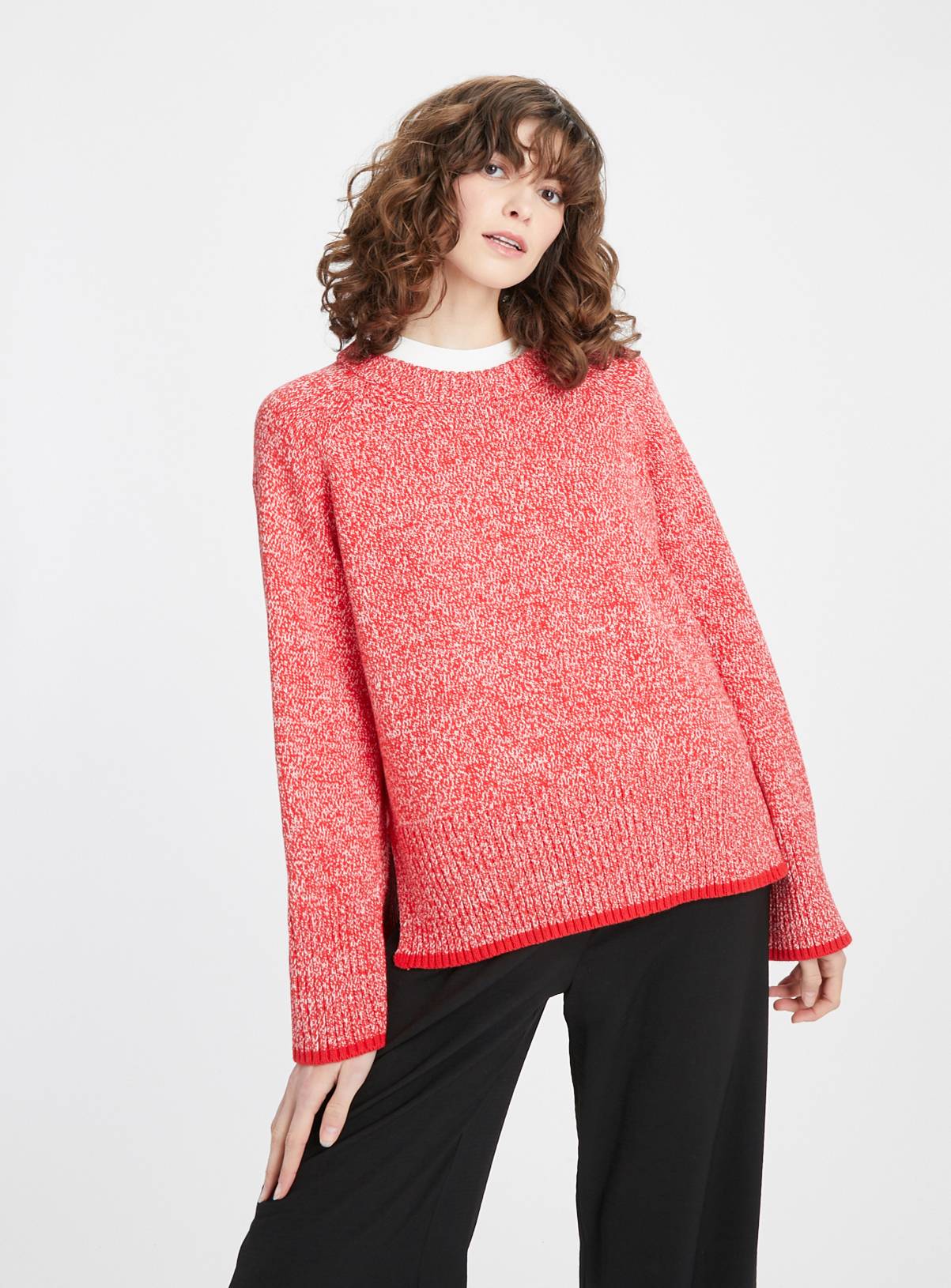 Red Twist Knitted Jumper 10 - Image 1