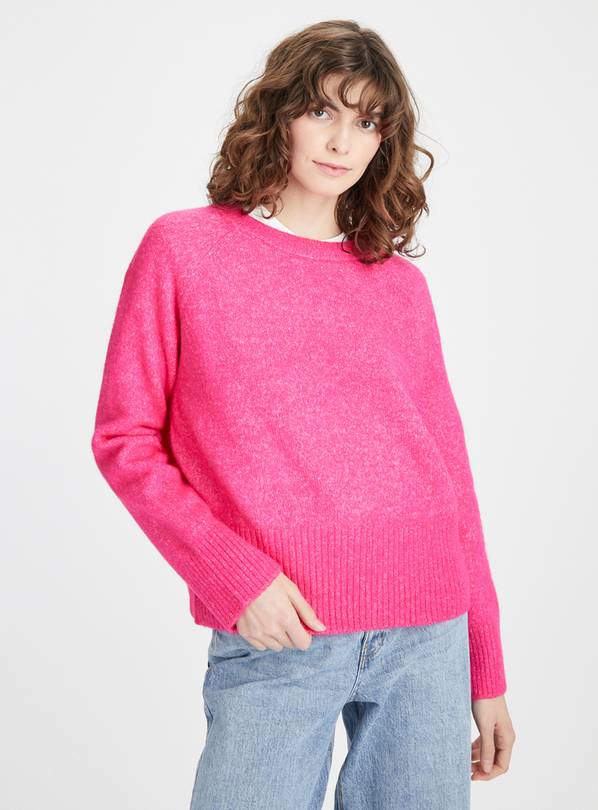 Buy Bright Pink Crew Neck Jumper 12 | Jumpers | Argos