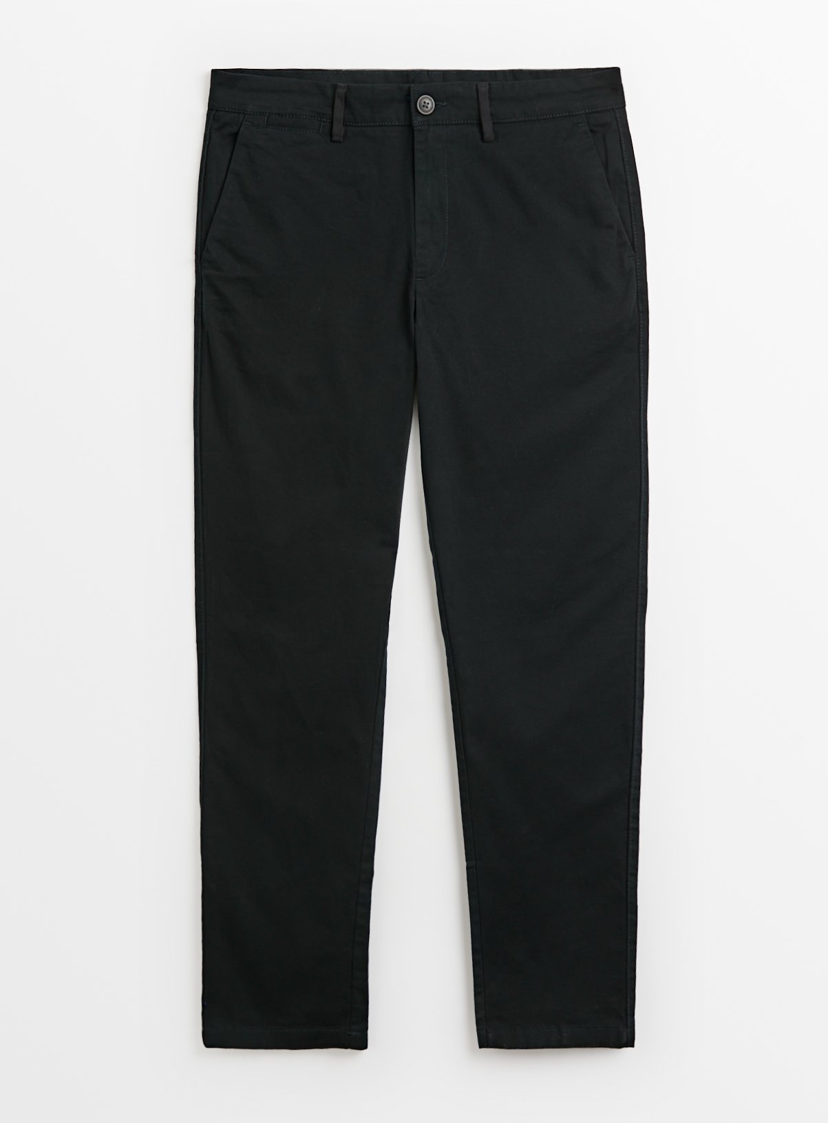 Black Skinny Fit Chino Trousers 38L - Image 3 thumbnail