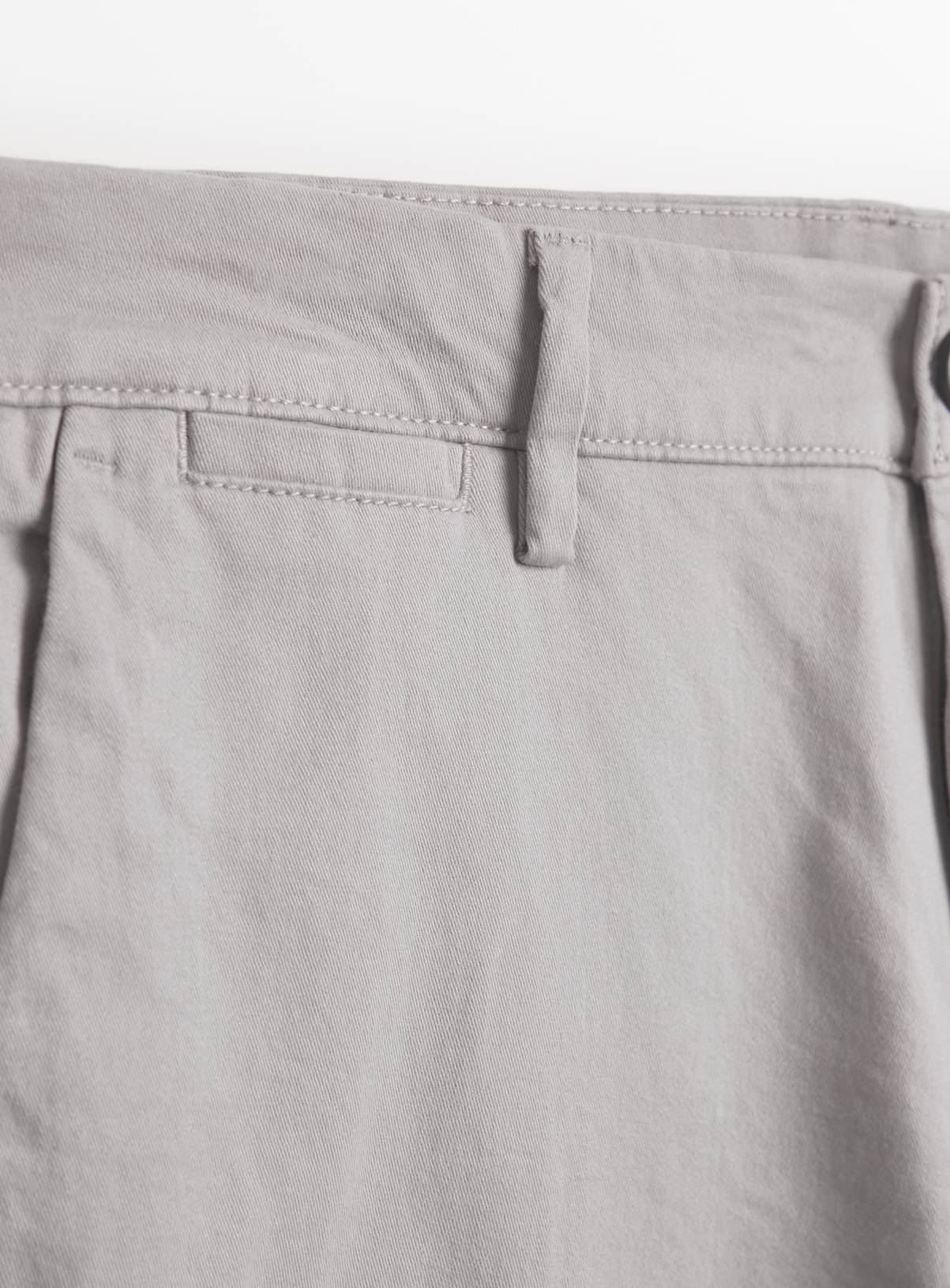 Grey Skinny Fit Chino Trousers  30L - Image 4