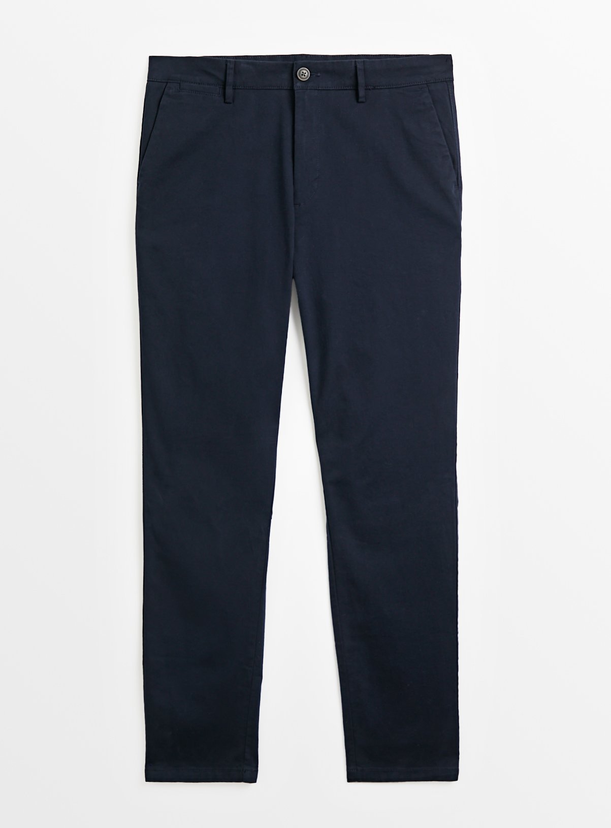 Navy Skinny Fit Chino Trousers  44R - Image 3 thumbnail