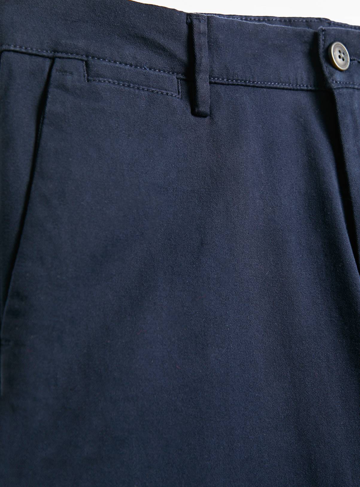 Navy Skinny Fit Chino Trousers  44R - Image 4