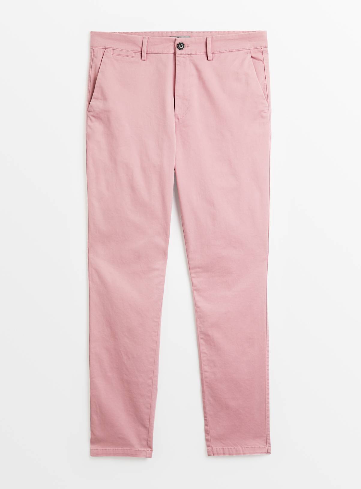 Pink Skinny Fit Chino Trousers  40L - Image 3