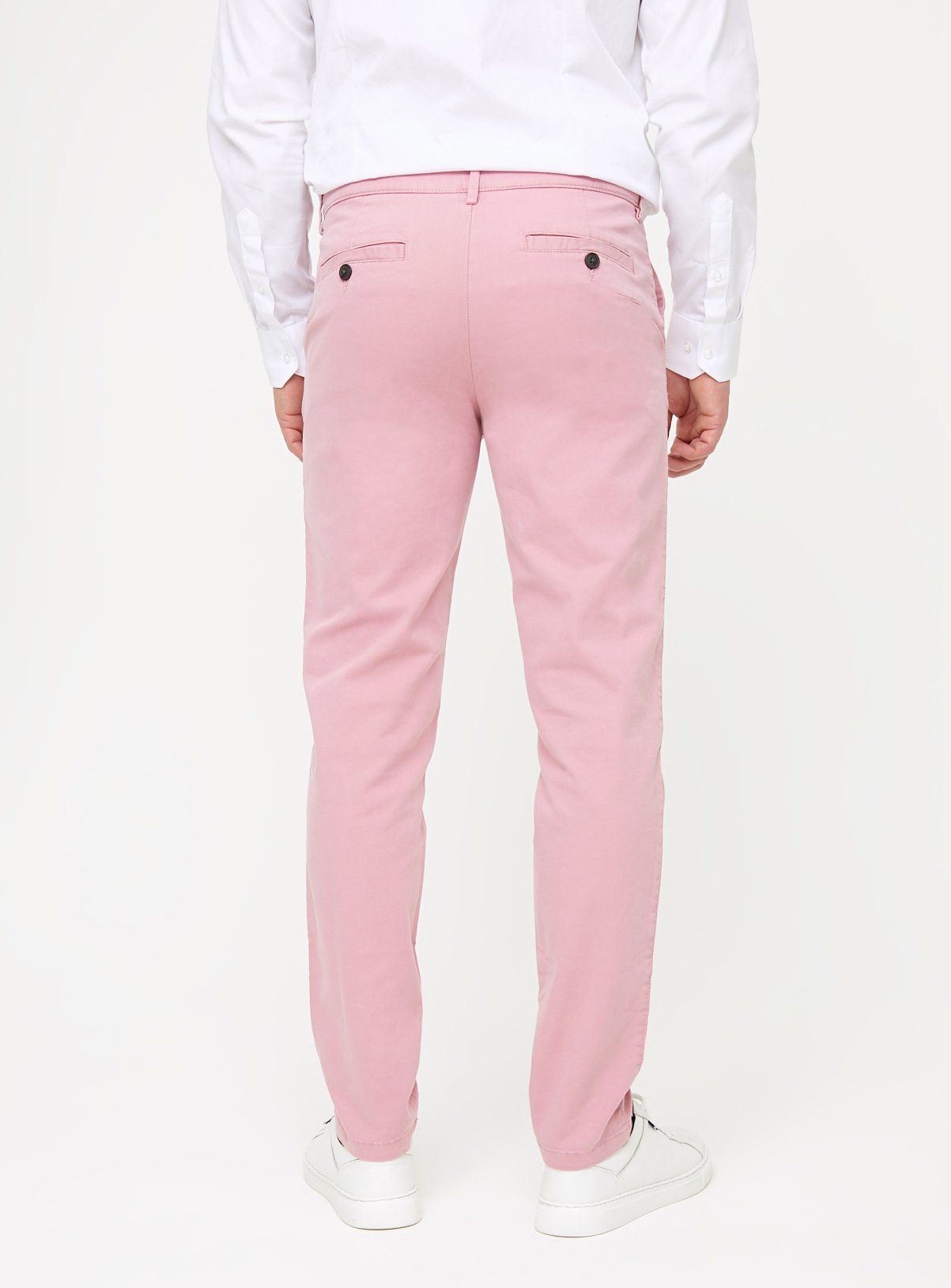 Pink Skinny Fit Chino Trousers  40L - Image 5 thumbnail
