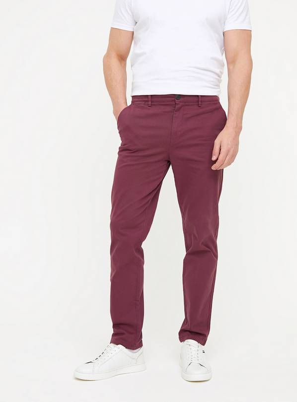 Purple Core Slim Fit Chino Trousers  44S