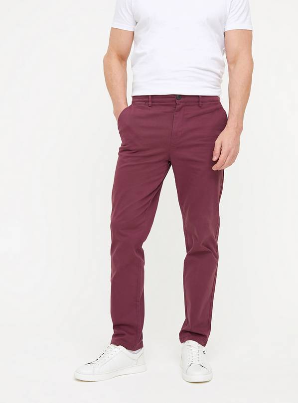 Purple Core Slim Fit Chino Trousers  30L