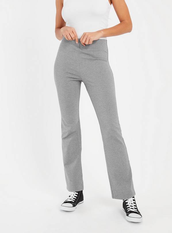 Flared leggings - Light grey marl - Ladies