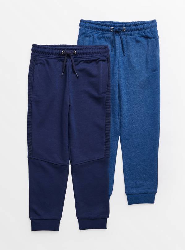 Buy Blue Joggers 2 Pack 5 years Trousers and joggers Tu