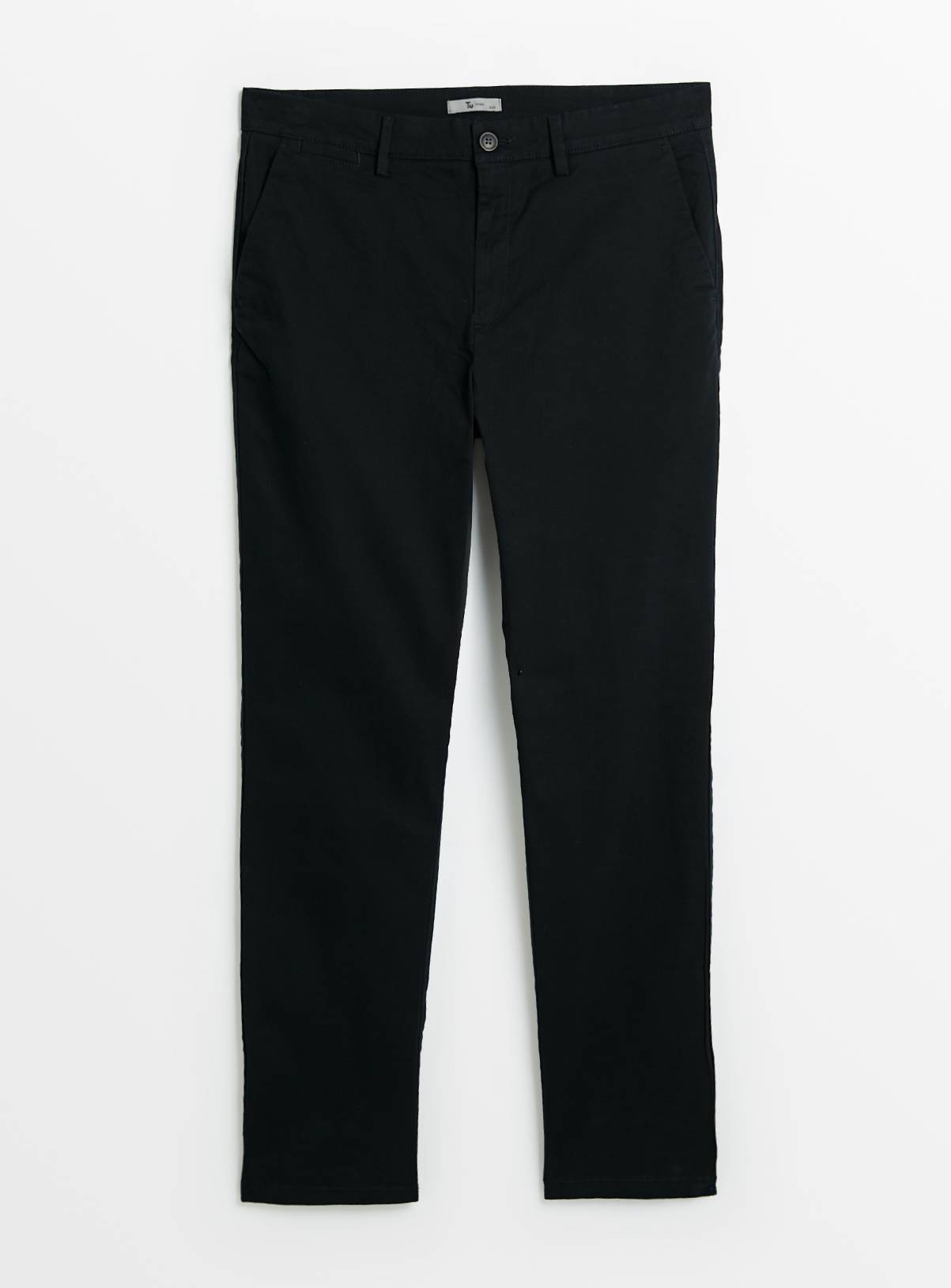 Black Slim Leg Chino With Stretch 30L - Image 3