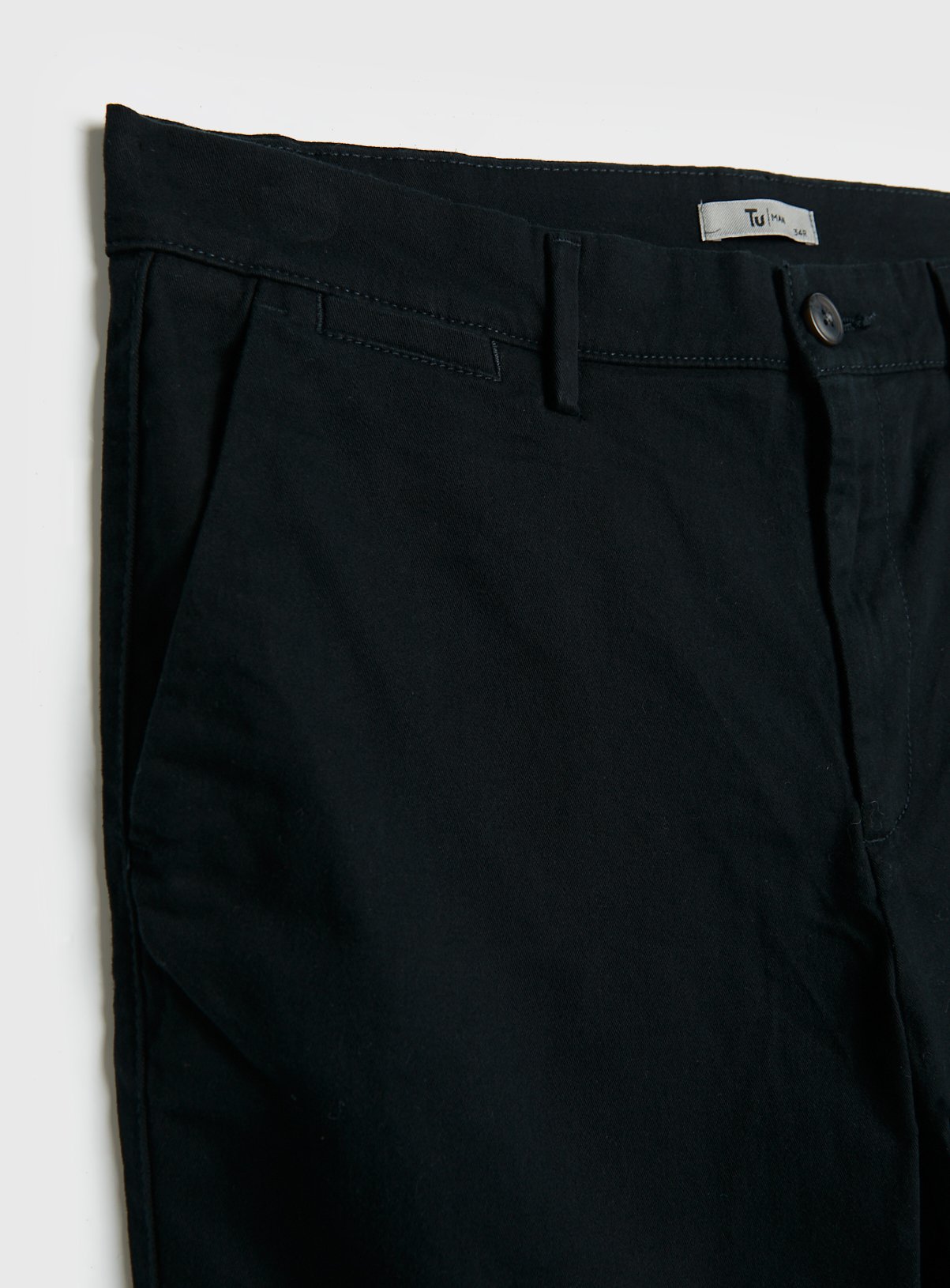 Black Slim Leg Chino With Stretch 30L - Image 4 thumbnail