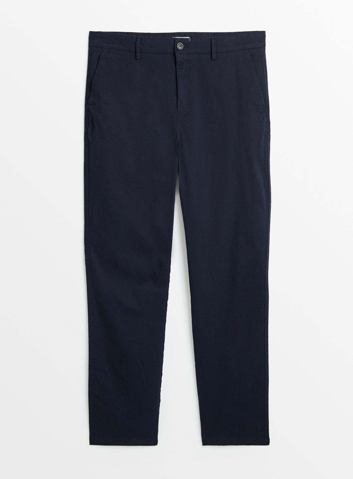 Navy Straight Leg Chino Trousers 32R - Image 3 thumbnail