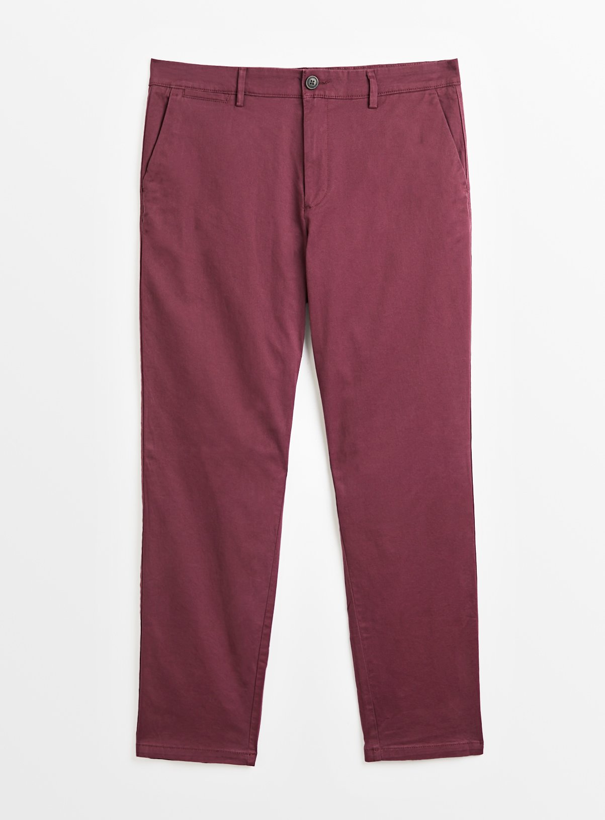 Purple Straight Leg Chino Trousers 38S - Image 3 thumbnail