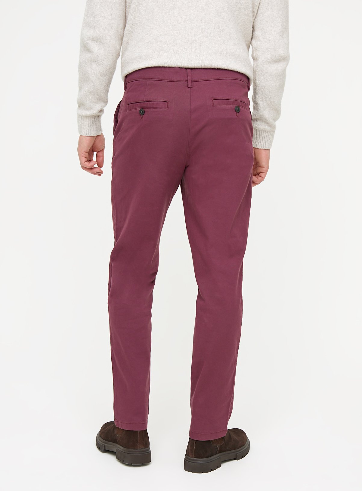 Purple Straight Leg Chino Trousers 38S - Image 5 thumbnail