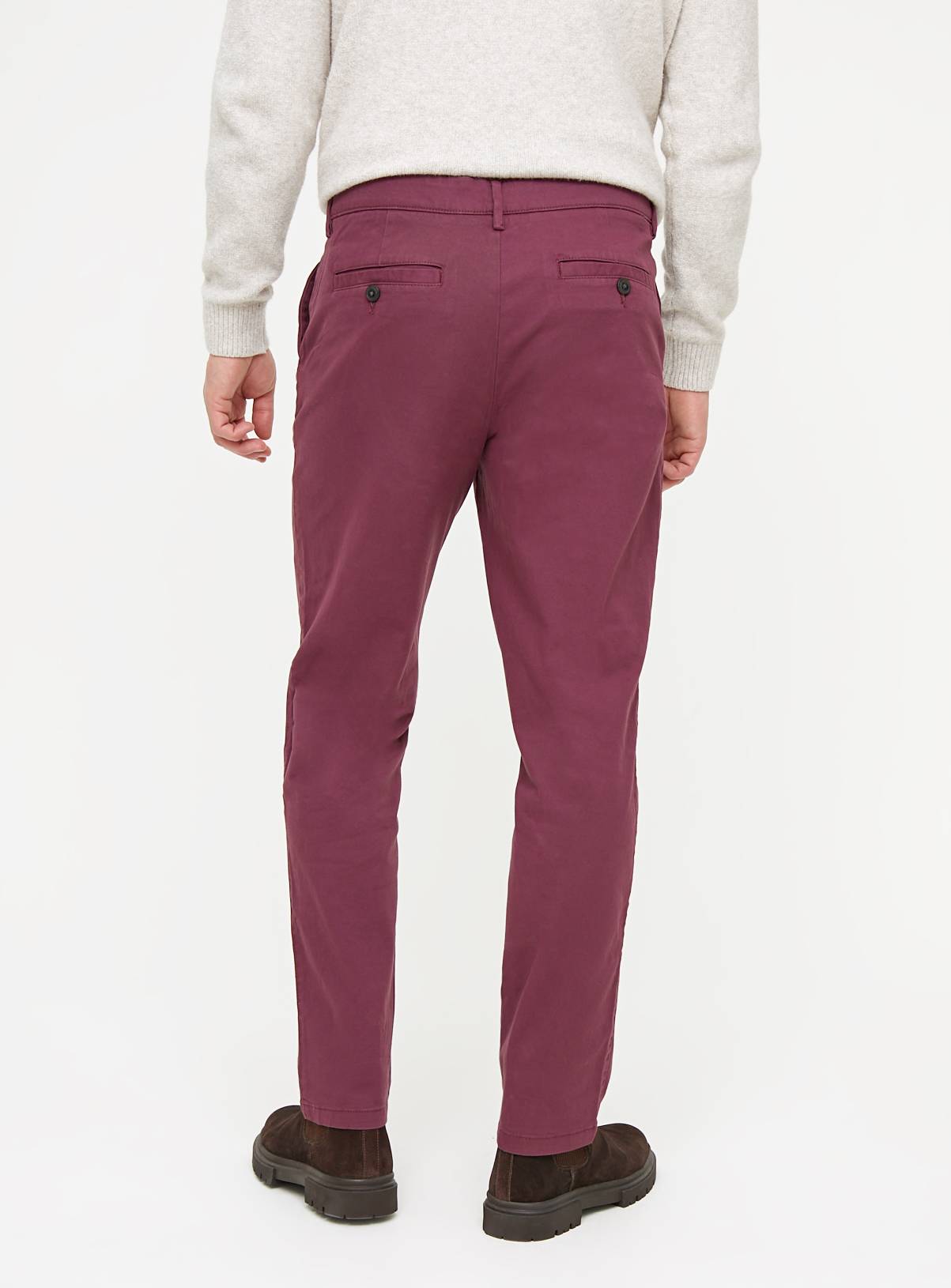 Purple Straight Leg Chino Trousers 38S - Image 5