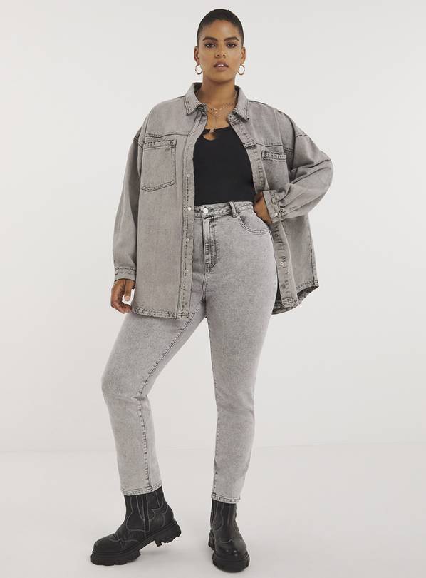 SIMPLY BE Grey Lara Slim Jean 18