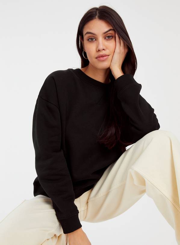 Buy Black Boxy Fit Sweatshirt XL | Hoodies and sweatshirts | Tu