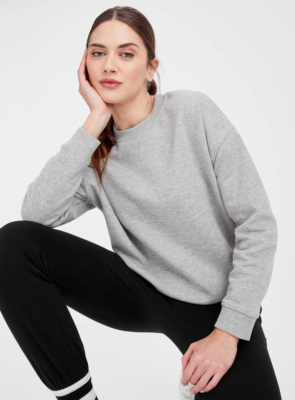 Grey Boxy Fit Sweatshirt XL
