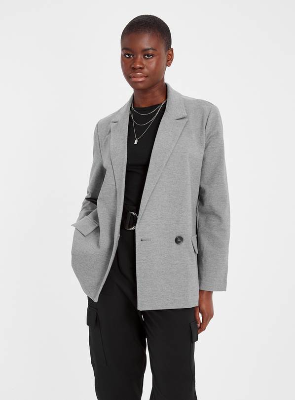 Grey Marl Ponte Relaxed Coord Blazer 16