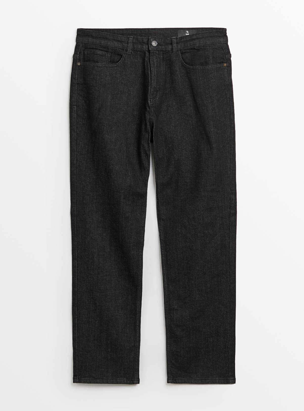 Everyday Black Straight Leg Denim Jeans 44R - Image 3