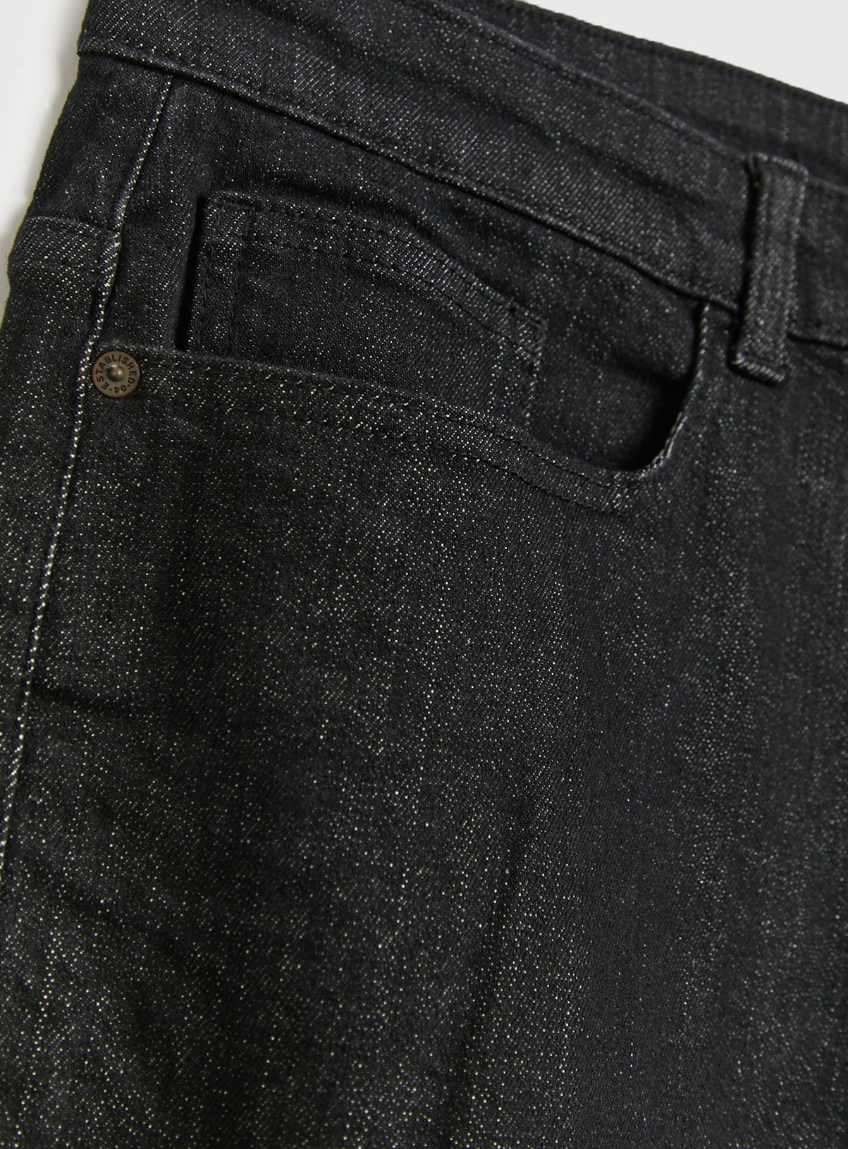 Everyday Black Straight Leg Denim Jeans 44R - Image 4 thumbnail