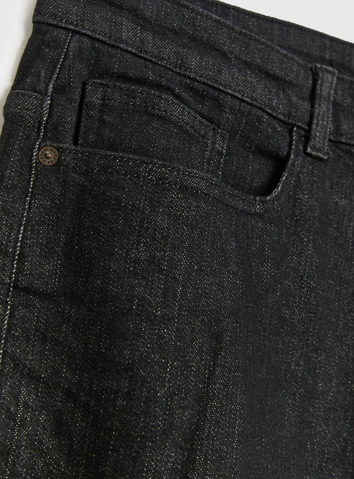 Everyday Black Straight Leg Denim Jeans 44R - Image 4